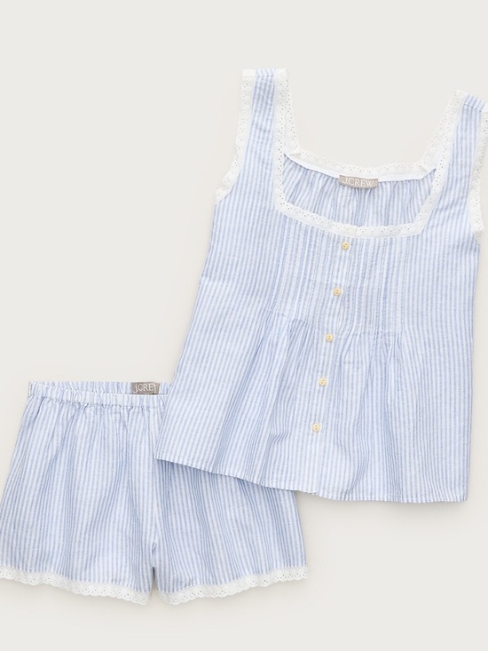 J. Crew Other - J. Crew Blue Cotton Tank and Shorts Set